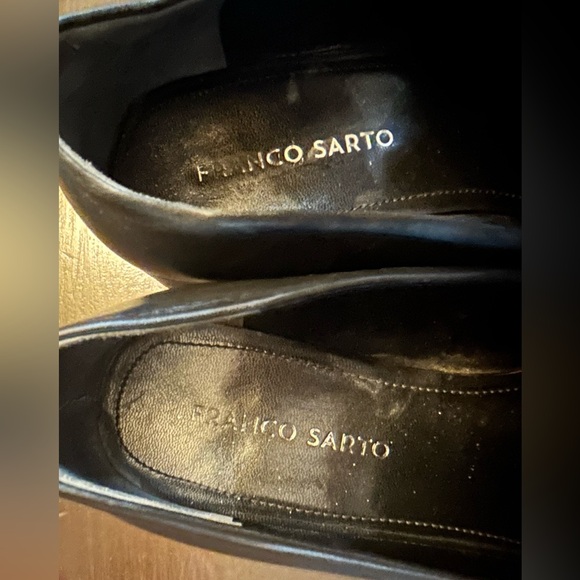 Franco Sarto Womens 8.5 M Bocca FlexLoafer Slip On Black Leather Block Heel - Picture 5 of 7